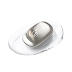 物件組：通透與靠近 A one And a two｜不鏽鋼石與玻璃皿