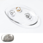 物件組：通透與靠近 A one And a two｜不鏽鋼石與玻璃皿